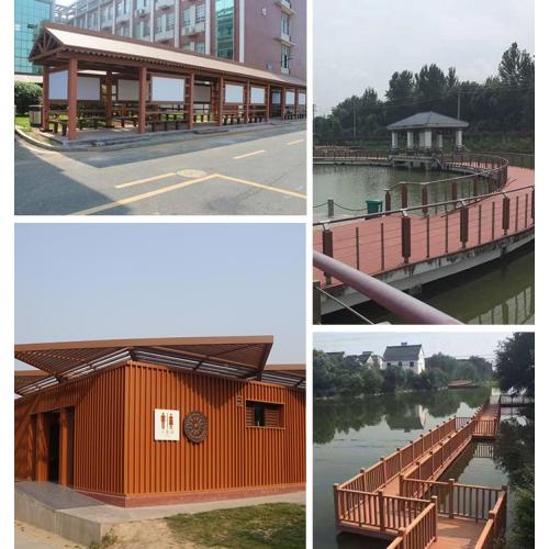 Plastic Wood Decking CFS Building Material Solid WPC Decking Board Supplier