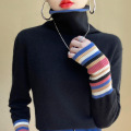 Rolled Hem Collar Simple Sweatshirt