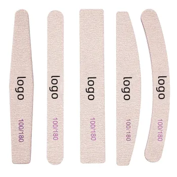 Wholesale WholesaleCustomLogo Professional Nail Files - 100/100 & 100/180 Grit, Pink