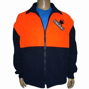 Men's Winter Fleece Coat, Can be Customized, with Logo