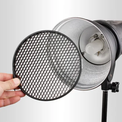 Menik Flash Accessories Studio Reflector Lampshade Cover with Bowens Mount for Studio Strobe Flash