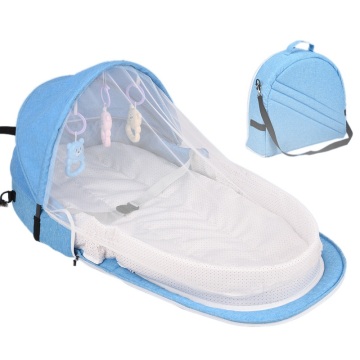 Portable Bed Foldable Baby Bed Travel Sun Protection Mosquito Net Breathable Infant Sleeping Basket for dropshipper
