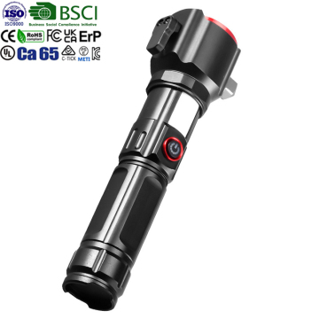 Mini USB -oplaadbare 1200Lm IP65 T168 LED -zaklamp: een tactische aluminiumlegering Torch Light voor lange afstand buitenkamperen