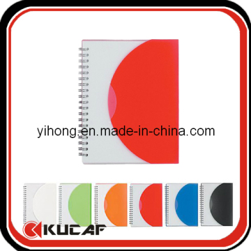 Custom A5 Spiral Bound PP Cover Note Book with Company Logo
