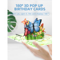 3D Butterfly Pop Up üdvözlőlap