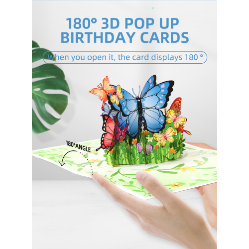 3D Butterfly Pop Up üdvözlőlap
