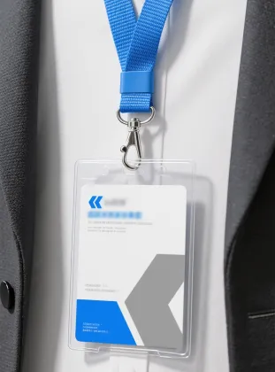 PVC work badge lanyard