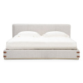 Marco moderno de cama individual de madera