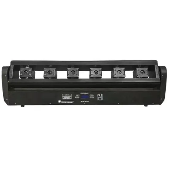 Professional DJ Laser Lighting System with 6 Heads: Full Color Beam, RGB LED Illumination, and 3-in-1 Lumiere Laser