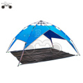 double layer blue camping tent for 3-4 person