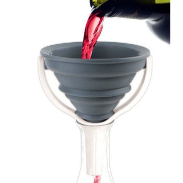 Food Grade Folding Collapsible Silicone Funnel For Bottles