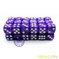 Bescon 12 mm 6 caras Dice 36 en Brick Box, 12 mm Six Sided Die (36) Bloque de dados, Marble Purple