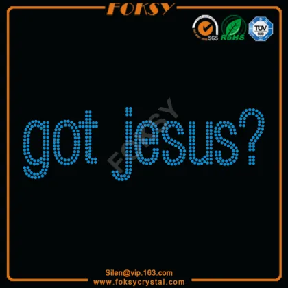 Got Jesus personalized rhinestone transfer t shirts