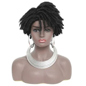Wholesale 6" Quality Vendors Color Short Afro Kinky Curly Wig Cheap Heat Resistant Synthetic Hair Ombre Goddess Braid Wigs