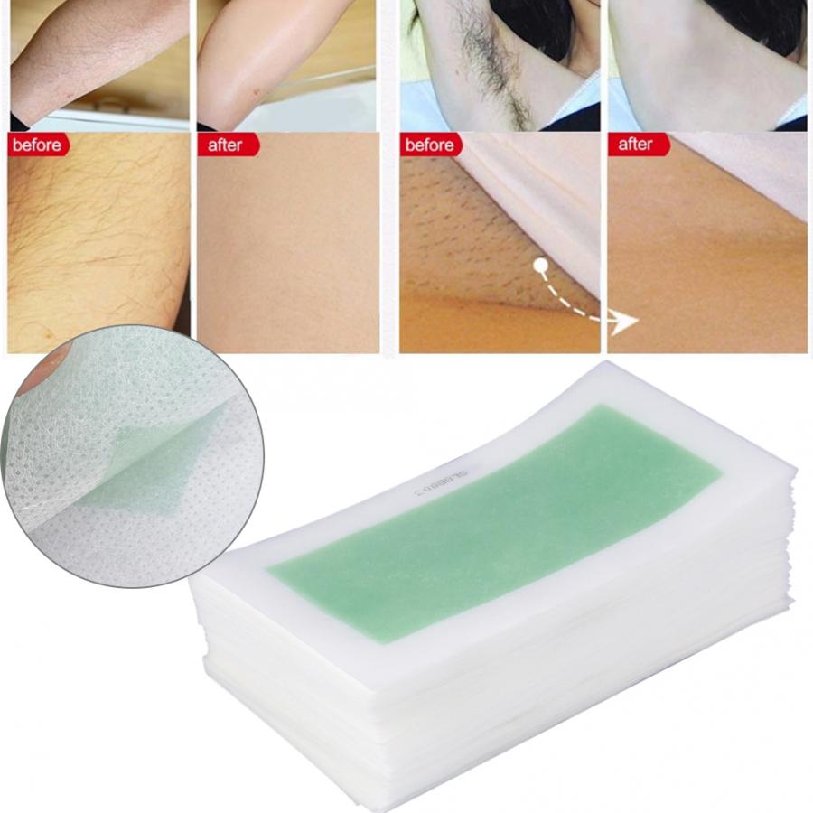 Depilation Strips Depilatory Paper, 10Pcs/Set Leg Arm Armpit Hair