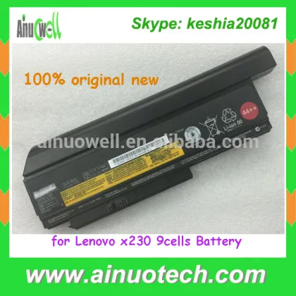 Original Laptop Battery for Lenovo x230 9 cell rechargeable laptop battery