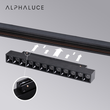 48V Square Focus Magnetic Linear LED Commercial Track Light System