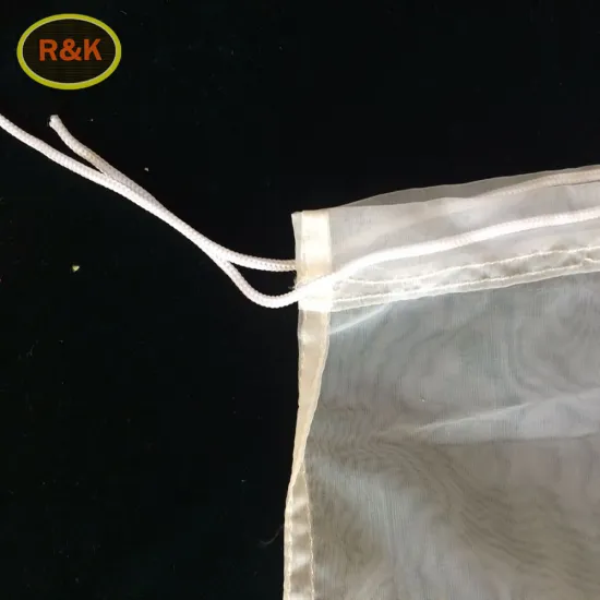 12*12 inch nut milk filter nylon mesh drawstring bag