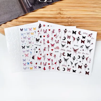 Non-Toxic Gel Nail Polish Stickers & Decals for Nail Art