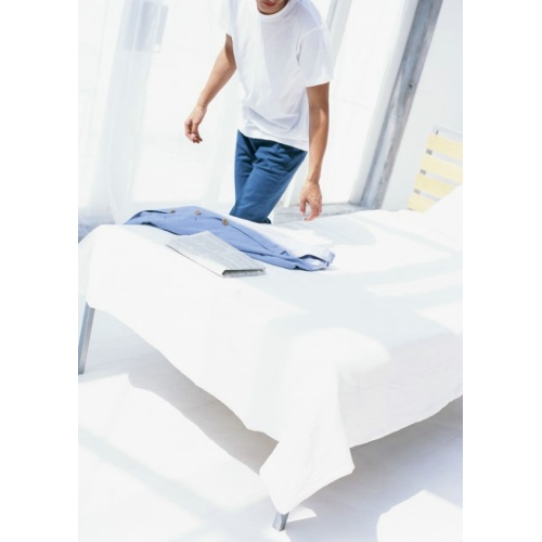 Lençol premium para configuração relaxante do quarto