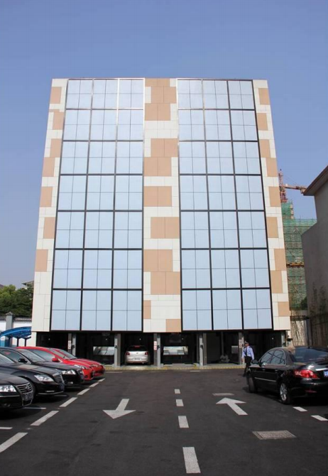 Multi-row vertical lift parking system