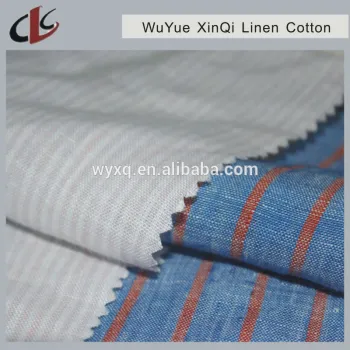 100%Linen 21*21 66*52 57/58" Yarn Dyed strip Fabric
