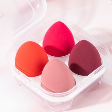Foundation Powder Sponge Beauty Tool Cosmetic Puff Makeup Sponge 4pcs Makeup Blender" could be shortened and simplified to:

"Makeup Blender Sponge 4pcs" 

However, if you need an exact title from the given phrase without modifications:

"Foundation Powde