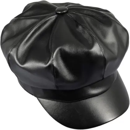 Leather painter hats for women