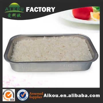 Microwave reheatable square food containers with lids