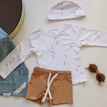 Baby Sun Protection Beach Suit with Long Sleeves and Quick Dry Feature