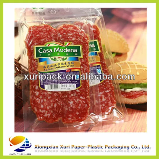 custom printing laminated 3sides seal food plastic vacuum bagging film roll for egg