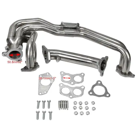 Stainless Steel Exhaust Header Fit for 2002-2006 Impreza WRX/STI GDB GG EJ20/EJ25