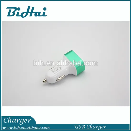 Output 2A 3 Port Car USB Charger Mini Mobile Phone Charger For IPhone 5