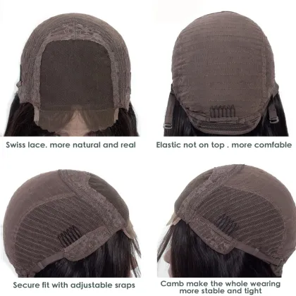 13x4 Deep Part Lace Front Human Hair Wigs 150% Density Brazilian Remy Wavy Human Hair Pre-Plucked Hairline Dream Full Lace Wigs