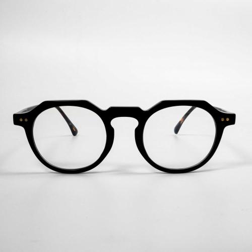 Fashion Mens Big Black Eye Frames de vidrio