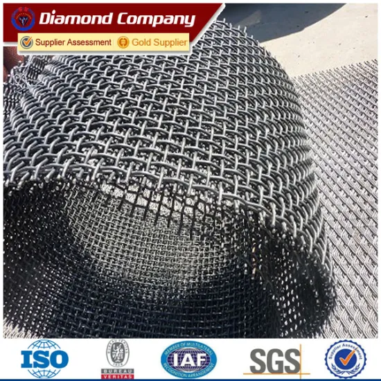 65Mn high tensile steel crimped screen wire mesh