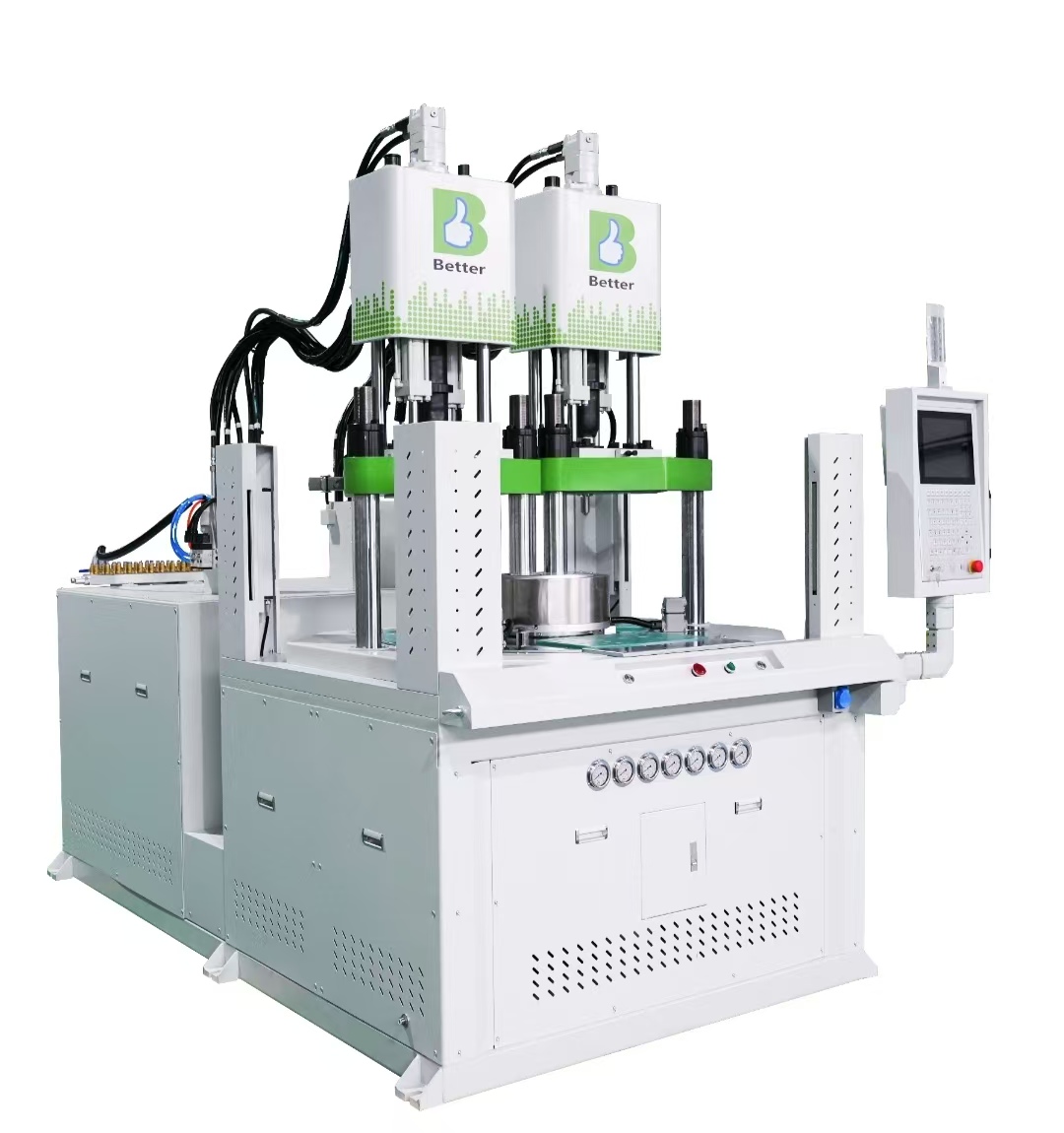 DOUBLE COLOR AND DOUBLE MATERIALS INJECTION MACHINE