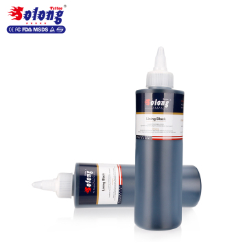 Solong Big Bottle 8oz Professional Tattoo Pigment High Quality lining Black Tattoo Ink