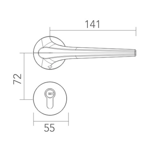 Buffing Bloqueo de puerta silenciosa para aplicaciones de oficina