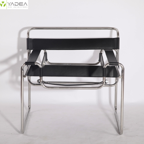 Marcel Breuer silla de cuero clásica silla wassily