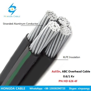 0.6/1 Kv Asxsn Overhead Cable Al/UV-XLPE ABC Cable