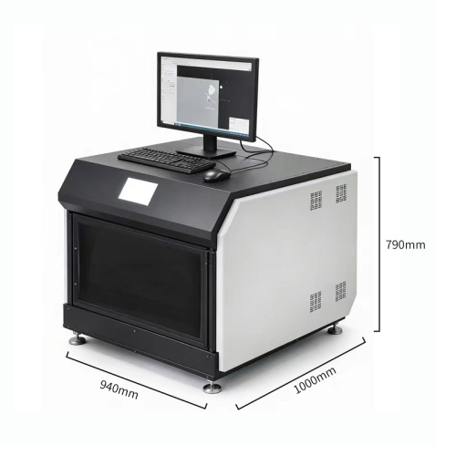 Закрытый зеленый лазерный гравировальный станок 300X400X100 мм