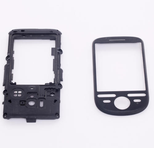 Black plastic mobile phone accessory