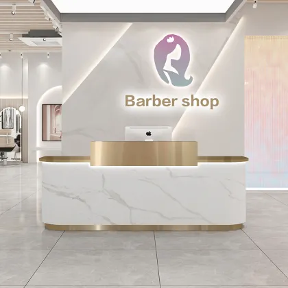 Trendy Custom Reception Desks for Hotels, Stores, and Salons