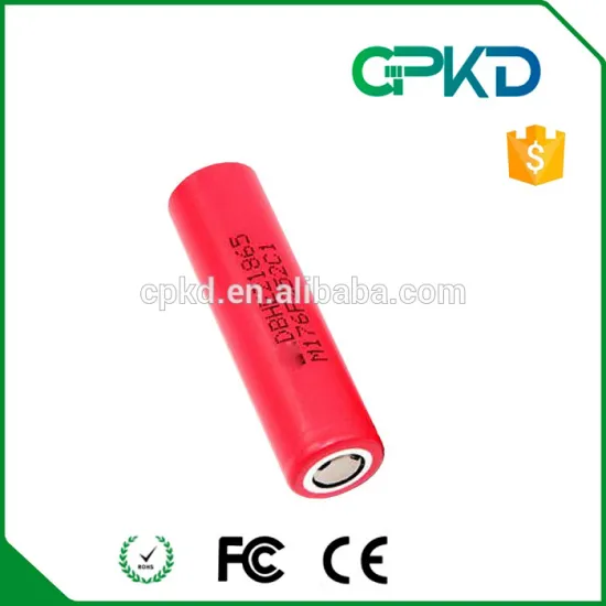 18650HE2 rechargeable lithium battery cells 2500mah 3.7v for flashlighting