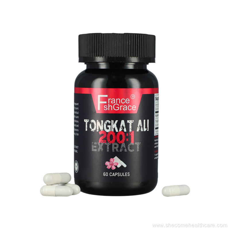 Vegetarian 60Caps Extract Tongkat Ali Capsules for Men