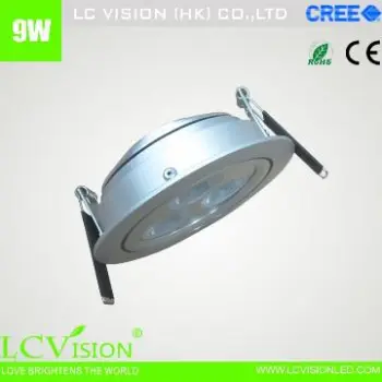 LED lighting / 9W CREE LED Down light / Dimming / Adjustable / 450 lm