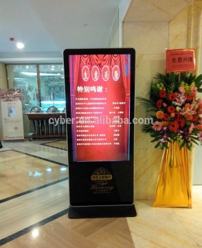 Factory direct sale network 55inch advertising digital signage totem/AIO digital signage display