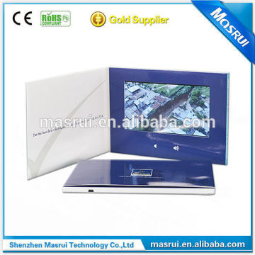 7'' LCD Video Greeting Card/LCD Video Brochure/LCD Video Cards