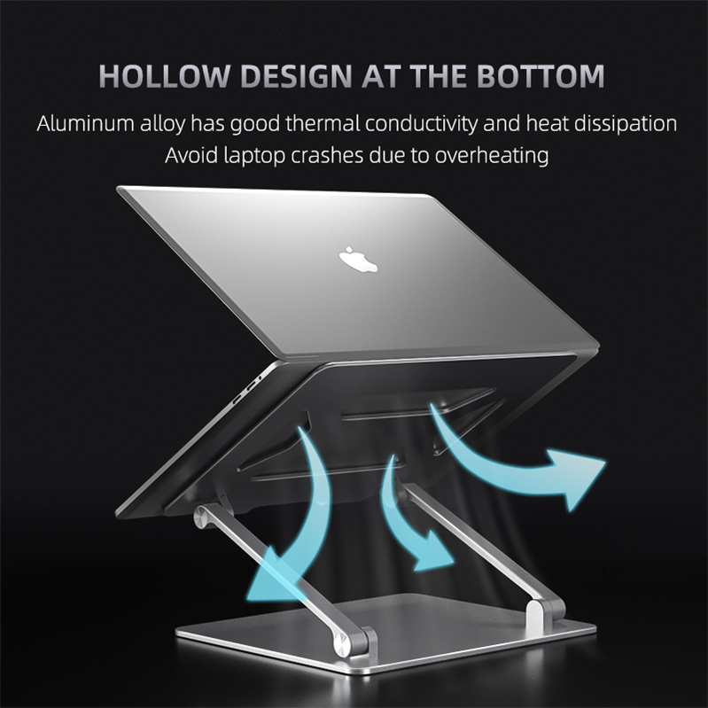 OEM Adjustable Summer Cooling Aluminum Laptop Stsand
